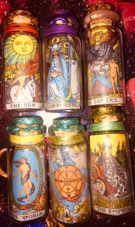 Tarot Spell Bottles