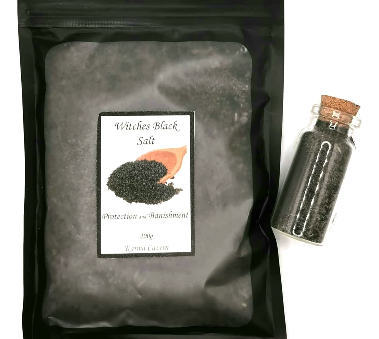 Witches Black Salt - Handmade